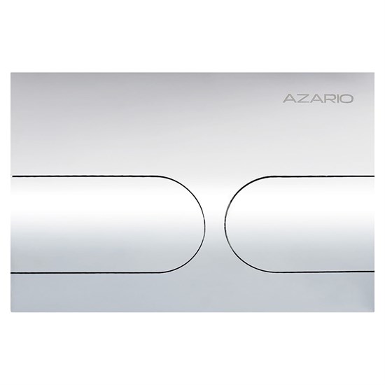 AZARIO Кнопка смыва NEW-TS механическая, двойной смыв, овальные кнопки, нержавеющая сталь 304, хром (AZ-SS-001-CH) AZ-SS-001-CH