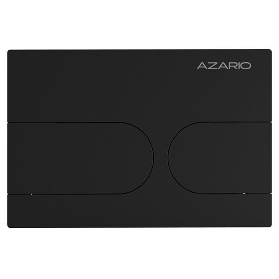 AZARIO Кнопка смыва NEW-TS механическая, двойной смыв, овальные кнопки, нержавеющая сталь 304, черный (AZ-SS-001-B) AZ-SS-001-B