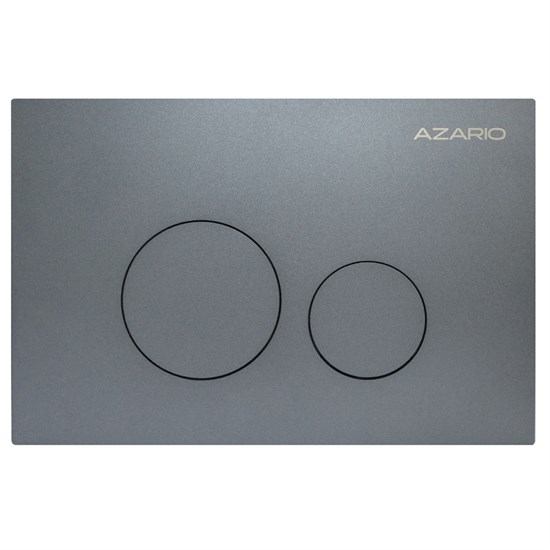 AZARIO Кнопка смыва NEW-TS механическая, двойной смыв, круглые кнопки, нержавеющая сталь 304, серый (AZ-SS-002-GG) AZ-SS-002-GG