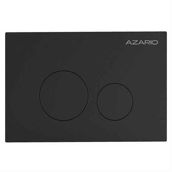 AZARIO Кнопка смыва NEW-TS механическая, двойной смыв, круглые кнопки, нержавеющая сталь 304, черный (AZ-SS-002-B) AZ-SS-002-B