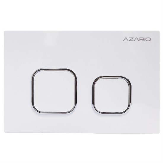 AZARIO Кнопка смыва NEW-TS механическая, двойной смыв, квадратные кнопки, ABS пластик, белый (AZ-ABS-002-W) AZ-ABS-002-W