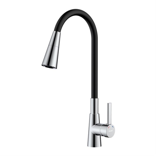 ROSSINKA Z Смеситель для кухни с гибким поворотным изливом (Z35-39-Black) Z35-39-Black
