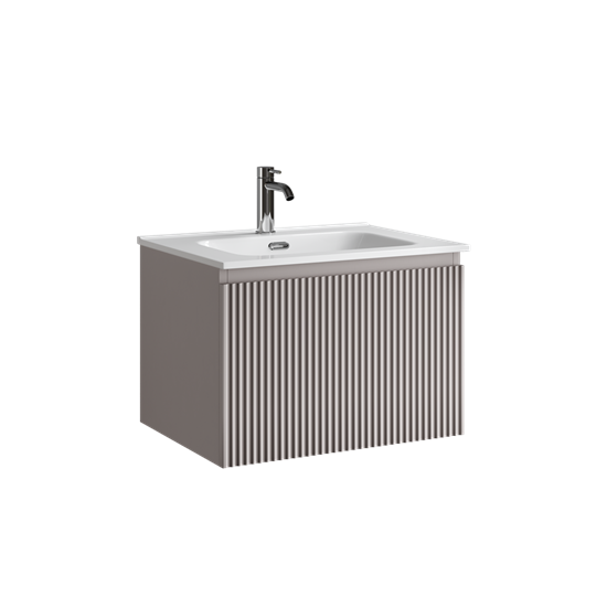 SANCOS Тумба подвесная Snob R 1.0 590х445х406, c одним ящиком оснащенным доводчиками, Doha Soft , арт. SNR1.060SM SNR1.060SM