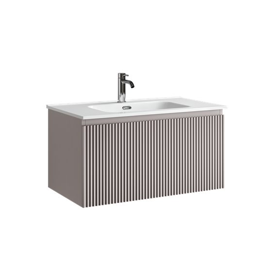 SANCOS Тумба подвесная Snob R 1.0 790х445х406, c одним ящиком оснащенным доводчиками, Doha Soft , арт.SNR1.080SM SNR1.080SM