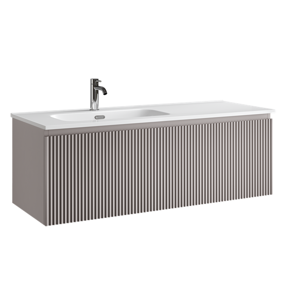 SANCOS Тумба подвесная Snob R 1.0 1195х445х406, c одним ящиком оснащенным доводчиками, Doha Soft , арт.SNR1.0120LSM SNR1.0120LSM