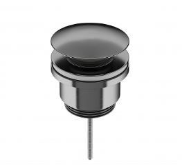 CERAMICA NOVA Донный клапан универсальный 70003GG с системой клик - клак латунь вороненая сталь PVD 70003GG