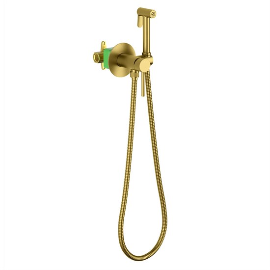 TIMO Смеситель встроенный с гигиеническим душем Saona золото шлифованное (2338/20SM) 2338/20SM