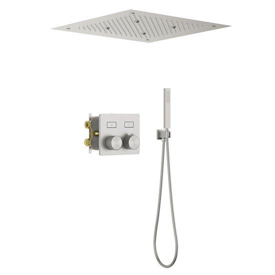 TIMO Душевая система встроенная с термостатом Petruma никель (SX-5209/13SM) SX-5209/13SM