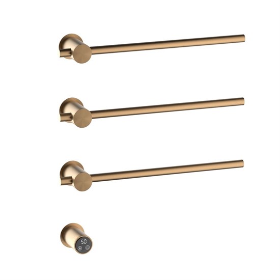 TIMO Полотенцесушитель электрический, встроенный Saona розовое золото (030/19SM) 030/19SM