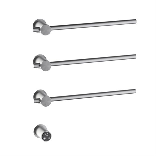 TIMO Полотенцесушитель электрический, встроенный Saona никель (030/13SM) 030/13SM