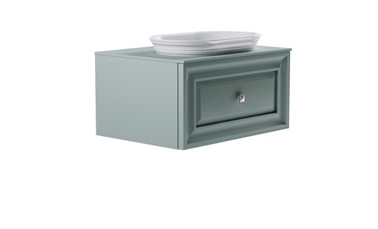 ASTRA-FORM Тумба подвесная Шарм 70см 1ящ NCS S 3005-b80g мат., раковина Шарм бел гл, столешница Solid в цвете 4631177714948