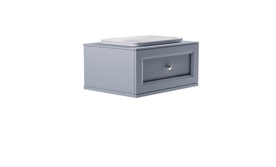 ASTRA-FORM Тумба подвесная Классик 80см 1ящ NCS S 3005-R80B мат., раковина Ретро бел глянц, столешница Solid в цвете 4631177715495