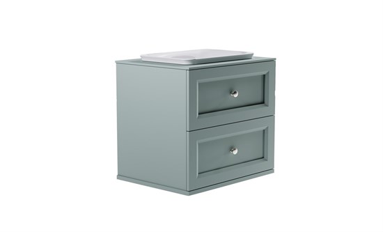 ASTRA-FORM Тумба подвесная Классик 80см 2ящ NCS S 3005-b80g мат., раковина Ретро бел глянц, столешница Solid в цвете 4631177715723