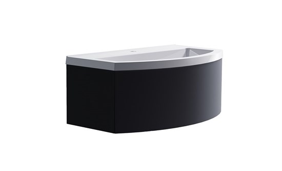 ASTRA-FORM Нижний шкаф Венеция2.0  80 с 1 ящиком  темно-серый (RAL7024 матовый) + Раковина "Венеция 80" 3100003ral7024+04010022