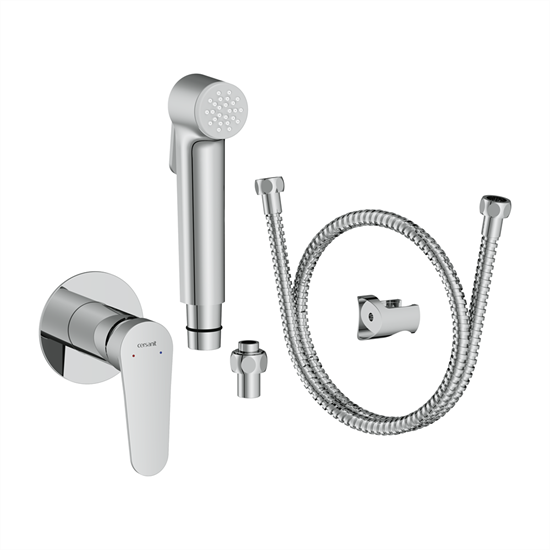 CERSANIT Смеситель с гигиеническим душем LARA встраиваемый однорычажный хром A68159