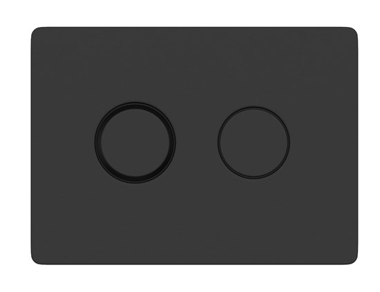 CERSANIT Кнопка ACCENTO CIRCLE для AQUA пневматическая пластик черный матовый A63839