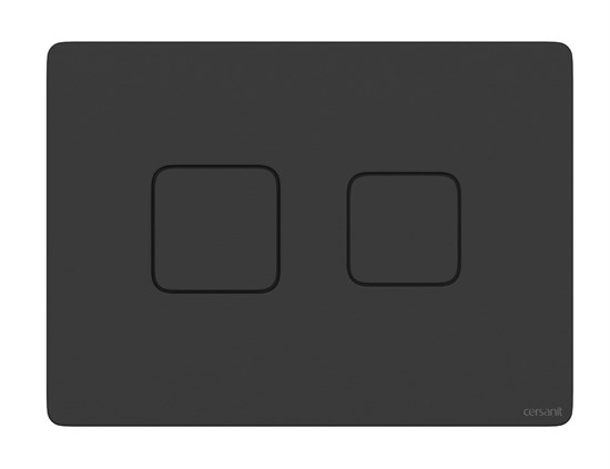 CERSANIT Кнопка ACCENTO SQUARE для AQUA пневматическая пластик черный матовый A63838