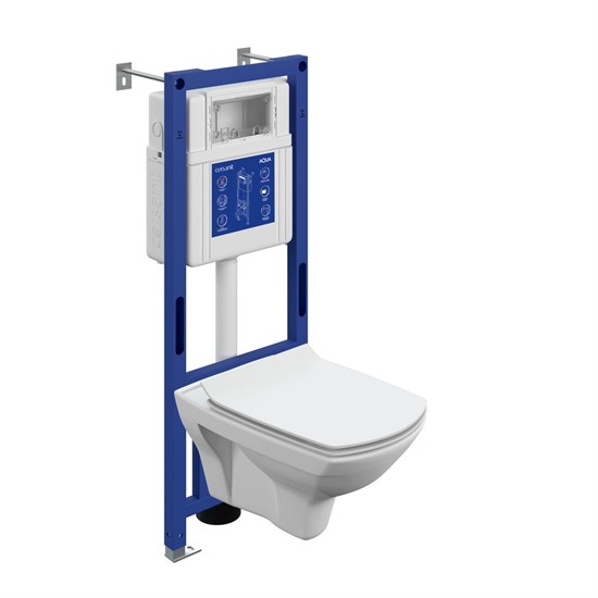 CERSANIT Комплект CARINA XL DPL EO slim инсталляция AQUA 40 SMART M A69296