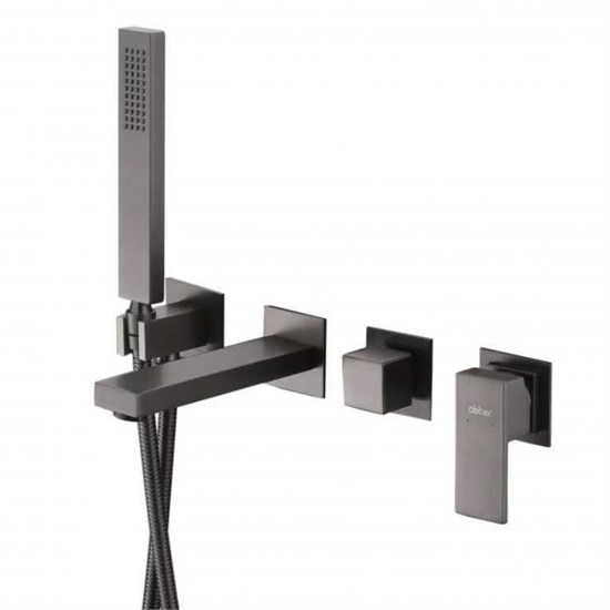 ABBER Смеситель Daheim AF8230NG для ванны скрытого монтажа, никель AF8230NG