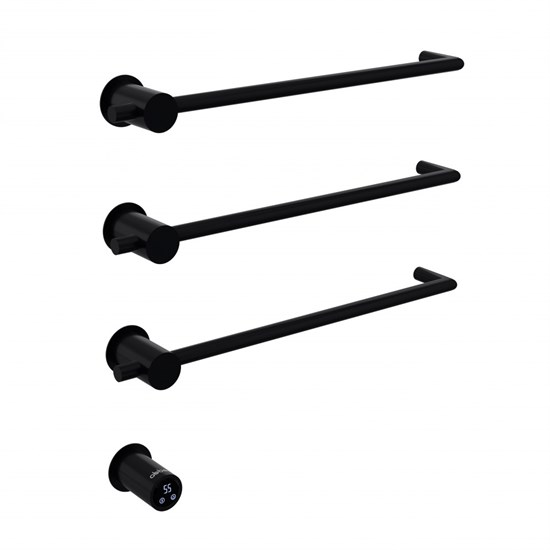 ABBER Полотенцесушитель электрический  Charme AH4003MB черный матовый AH4003MB