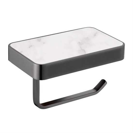 ABBER Бумагодержатель с полкой для телефона Westen AA1730NG никель AA1730NG