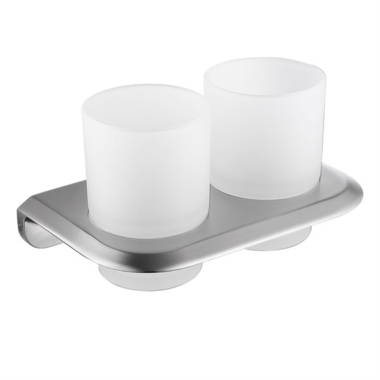 ABBER Стакан двойной для зубных щеток Nord AA1557SP сатин AA1557SP