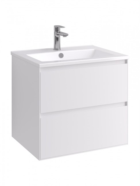 AQUATON Тумба под раковину Люмин 60 белый матовый 1A293901A52B0 1A293901A52B0
