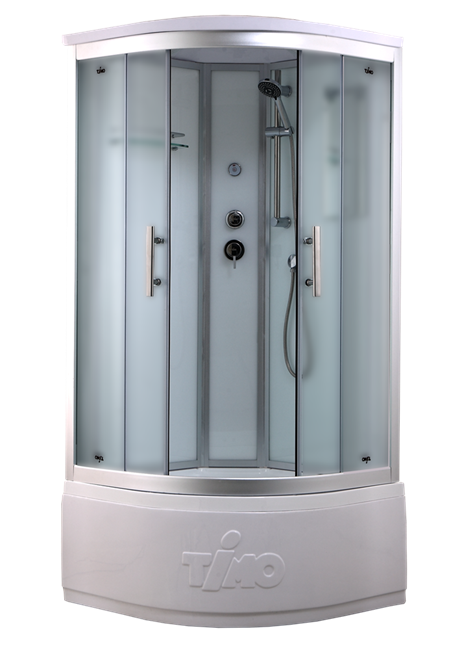 TIMO Standart T-6600 Silver Fabric душевая кабина (100*100*220), турецкая баня хамам T-6600SF-T-STUN