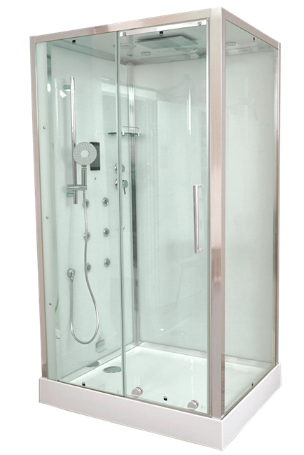 TIMO Premium PURO душевая кабина (90*120*220), шт, стульчик прозрачный H-510R-T-CH/C