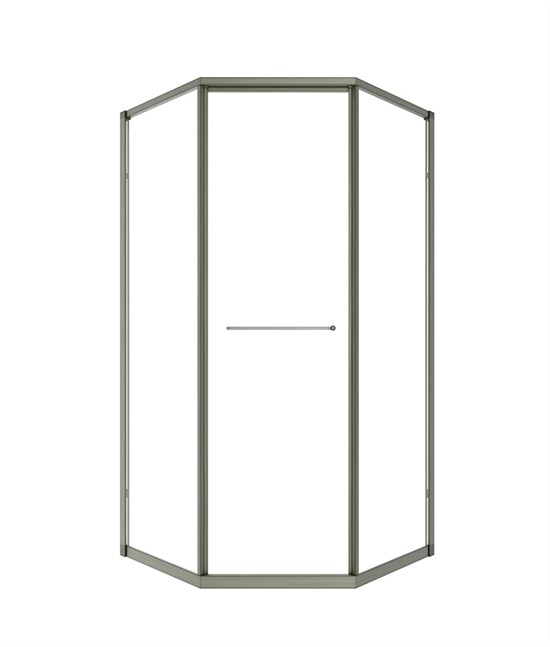 TIMO Душевой угол TTSS-100/13C-8R, раздвиж 1000*1000*2000, проф никель, стекло проз 8 мм T33R