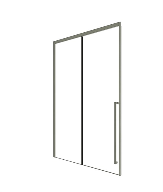 TIMO Душевая дверь TDSS-120/13C-8R, раздвиж 1200*2000, проф никель, стекло проз 8 мм T48R