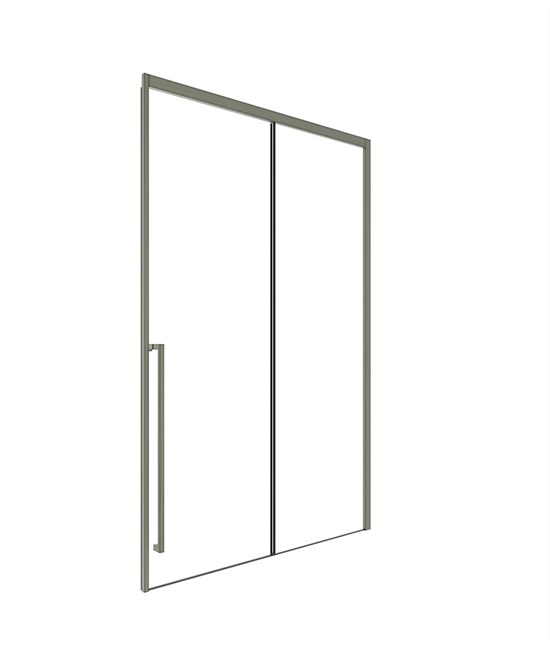 TIMO Душевая дверь TDSS-130/13C-8L, раздвиж 1300*2000, проф никель, стекло проз 8 мм T49L