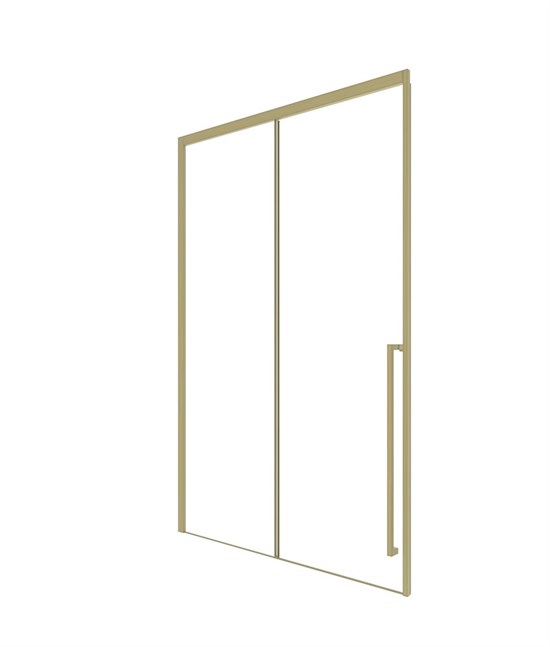 TIMO Душевая дверь TDSS-150/17C-8R, раздвиж 1500*2000, проф мат золото, стекло проз 8 мм T55R