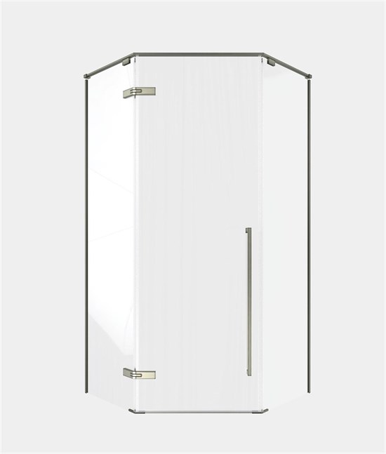 TIMO Душевой угол TTSSP-100/13C-8, распаш 1000*1000*2000, проф никель, стекло проз 8 мм T67