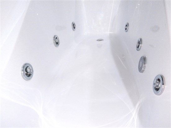 TIMO Комплект Акриловая ванна MIKA1880 1800*800*580+Каркас+Слив-перелив+гидромассаж 6 форсунок MIKA1880-KT18-SPV1505-T-CM