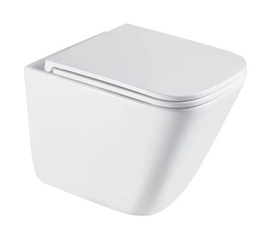 AZUMA Verano Унитаз подвесной безободковый Торнадо, с быстросъемным сиденьем микролифт AZU-102T-UR3