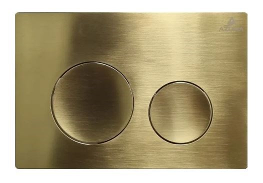 AZUMA Ronda Кнопка смыва AZU003.05 золото брашированное, пластик AZU003.05