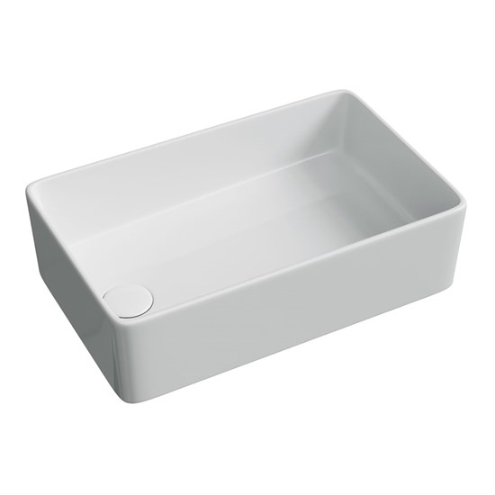 CERAMICA NOVA Раковина накладная Element со смещенным сливом, 485x304x135 белый CN5050 CN5050