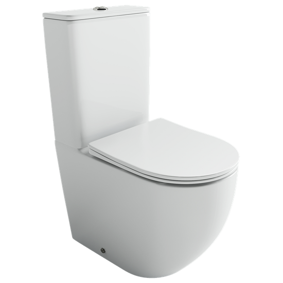 CERAMICA NOVA Mia Напольный пристенный унитаз Торнадо с бачком сиденье микролифт белый арт CN1801T CN1801T