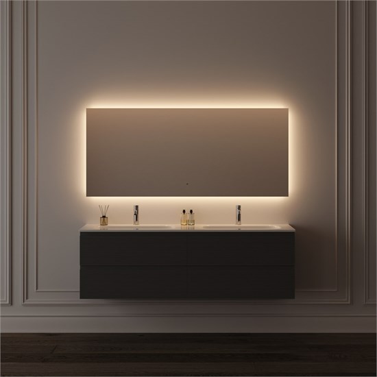 SANCOS Square 2.0 Зеркало для ванной комнаты 1600х800 led подсветка 2700K/4000K/5000K SQ2.1600 SQ2.1600