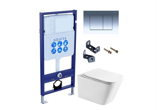 AQUATEK SET ЛИБРА T-010/KKI33 (рама Standard INS-0000012+крепеж KKI-0000033+KDI-0000010+унитаз ЛИБРА AQ1505T-00 с тонким сиденьем soft-close) SET ЛИБРА T-010/KKI33