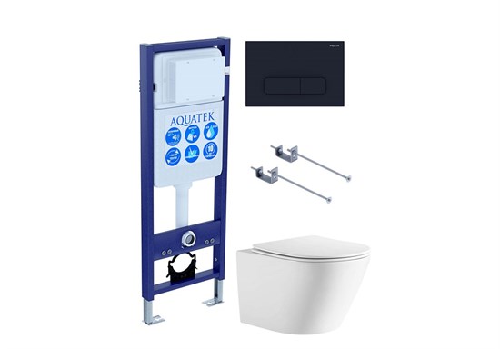 AQUATEK SET ЛИБЕРТИ-INS17-017(рама Standard INS-0000017 +KKI-0000001+KDI-0000017 унитаз ЛИБЕРТИ AQ1999T-00 с тонким сиденьем sc) SET AQUATEK ЛИБЕРТИ-INS17-017