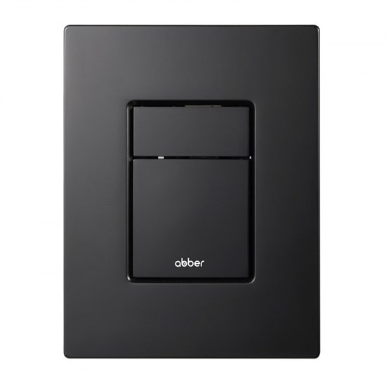 ABBER Кнопка смыва AC0123MB пневматическая, черная матовая AC0123MB