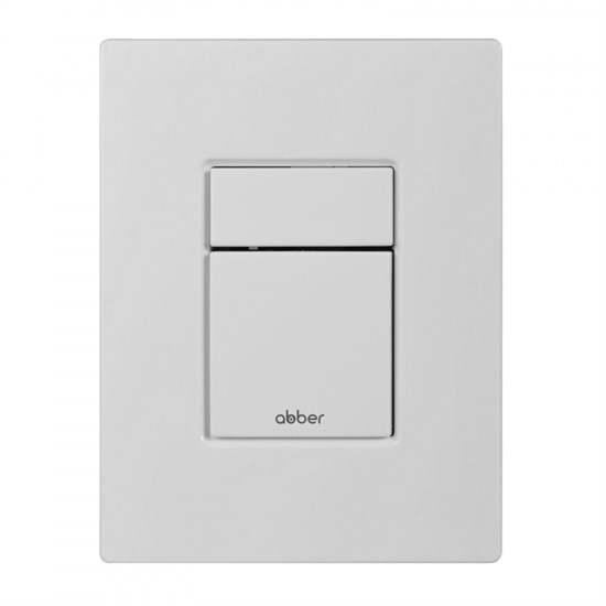 ABBER Кнопка смыва AC0123MW пневматическая, белая матовая AC0123MW