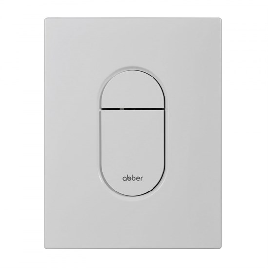 ABBER Кнопка смыва AC0124MW пневматическая, белая матовая AC0124MW
