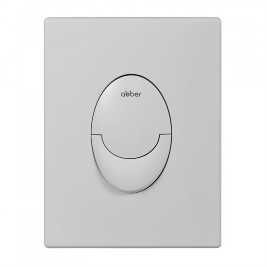 ABBER Кнопка смыва AC0125MW пневматическая, белая матовая AC0125MW