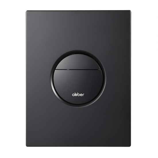 ABBER Кнопка смыва AC0126MB пневматическая, черная матовая AC0126MB