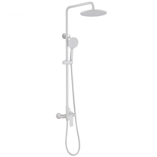 ABBER Душевая стойка Weiss Insel AF8020FWL без излива, белая матовая AF8020FWL