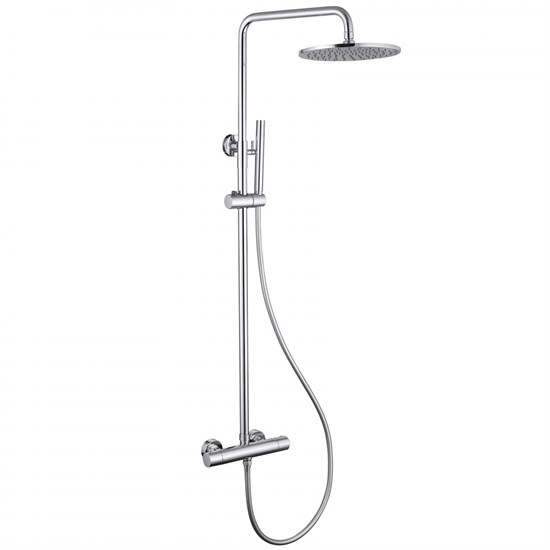 ABBER Душевая стойка Wasser Kreis AF8160L с термостатом без излива, хром AF8160L