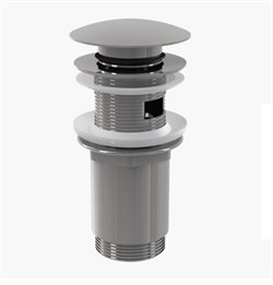 ALCA PLAST Выпуск для раковины, 5/4, механизм click/clack, с большой заглушкой , цельнометаллический A392 _